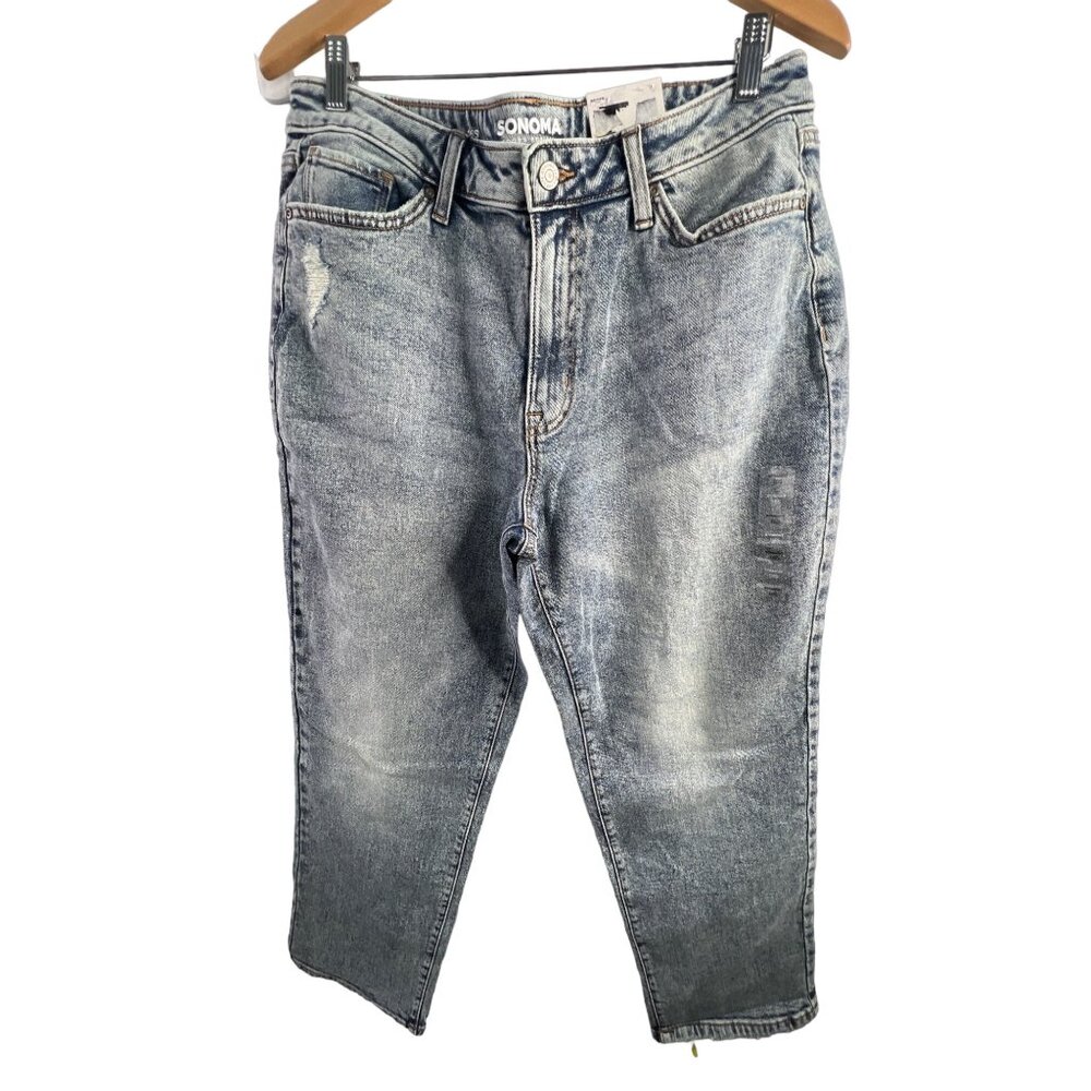 Sonoma Goods For Life Straight Jeans Size 16S High Rise Vintage Style NEW
